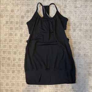 Black Lululemon tank with built in bra